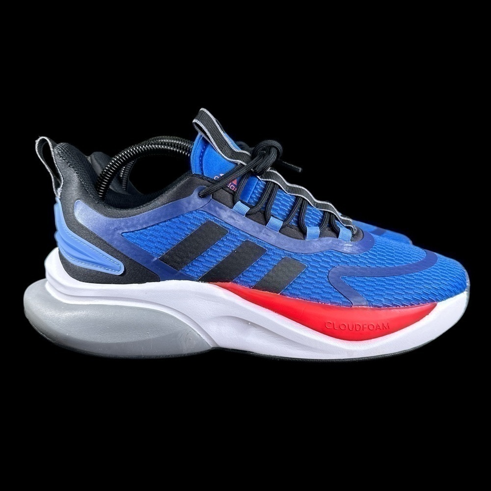 adidas Alphabounce+ (Blue/Black/Red) Men’s Size: 9 1/2